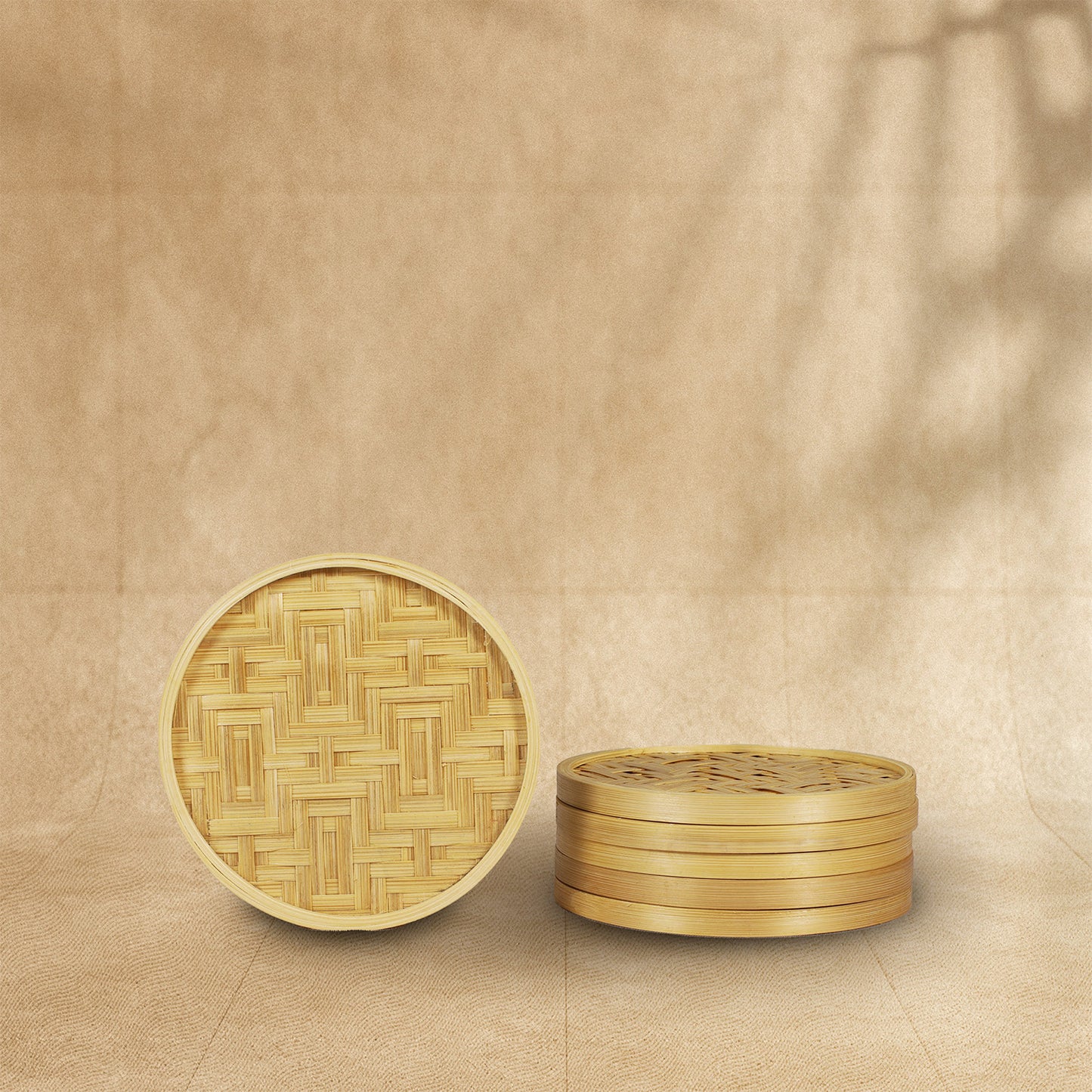Handmade Bamboo Coasters ( Set of 6 )