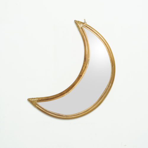 Handcrafted Artisan Half Moon Mirror