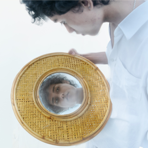 Handcrafted Artisan Weaved Mirror