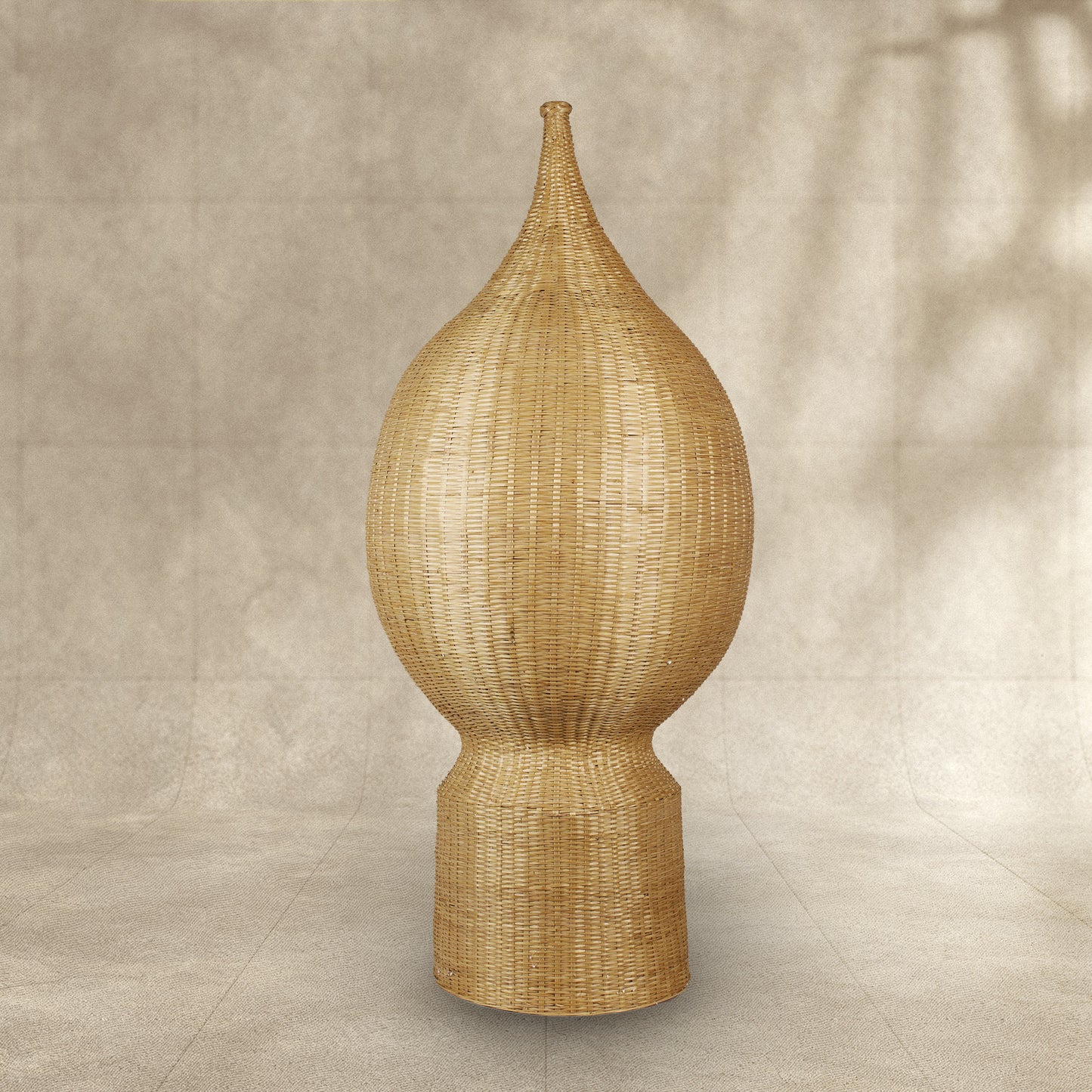 Artisan Handmade Bamboo Glow Drop Lamp Holder
