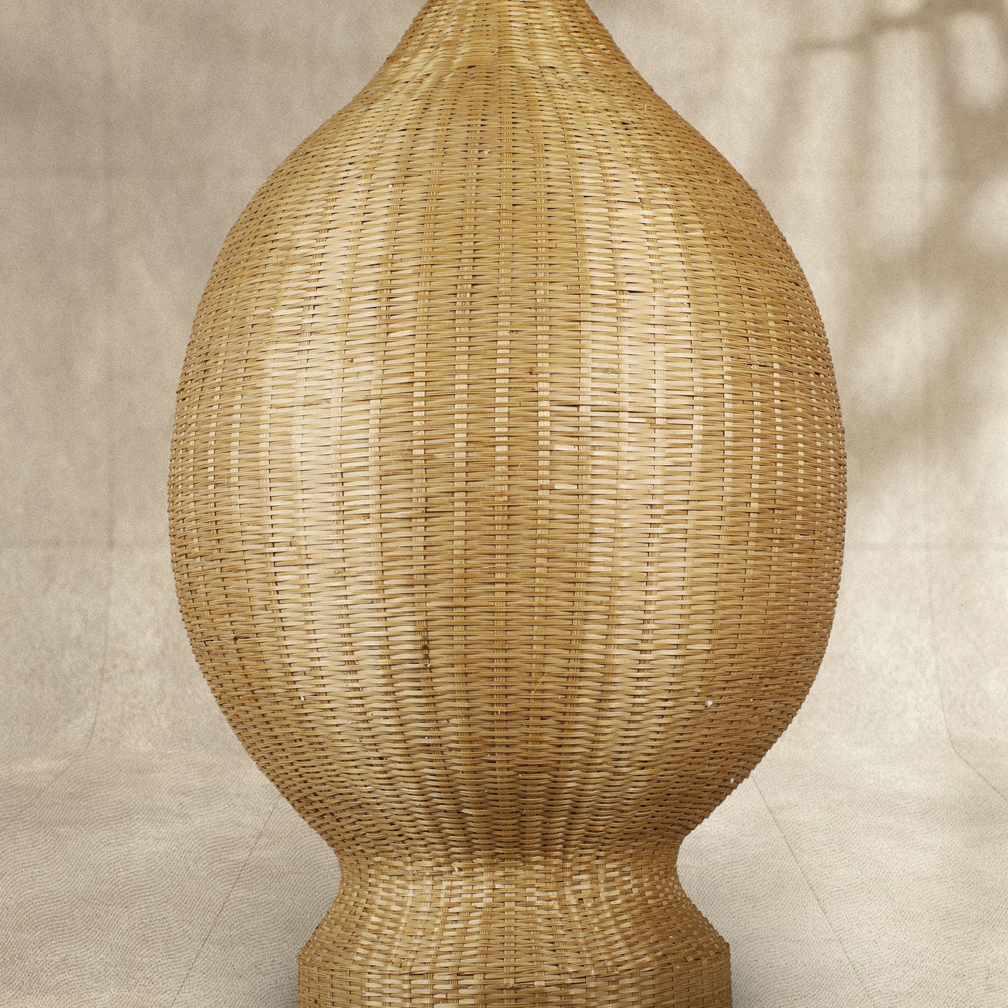 Artisan Handmade Bamboo Glow Drop Lamp Holder