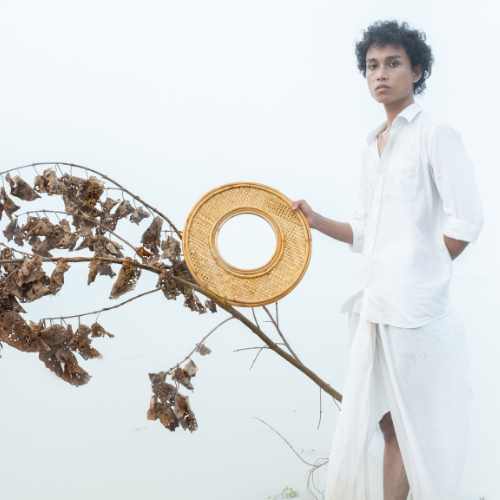 Handcrafted Artisan Weaved Mirror