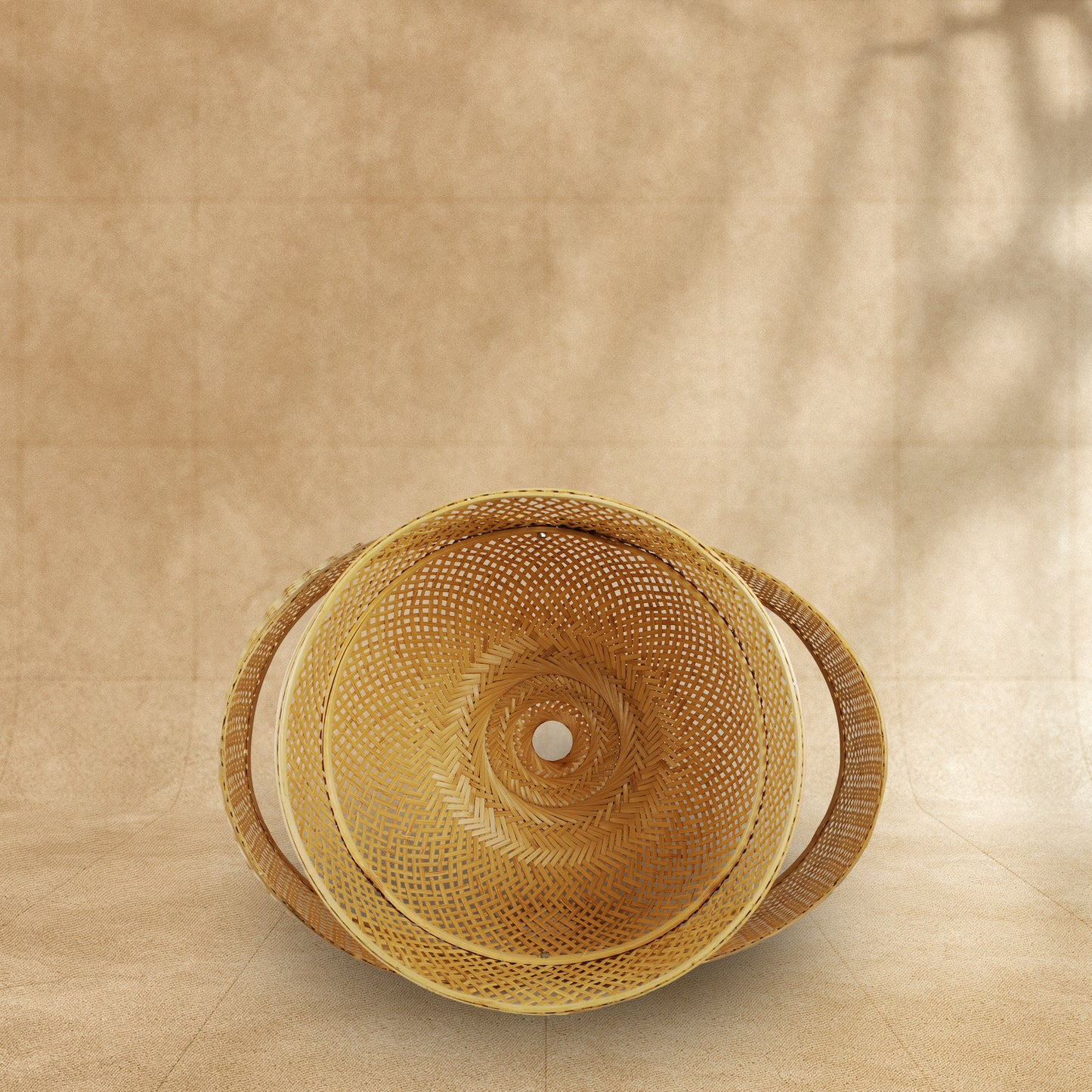 Handmade Bamboo Weaved Peek-a-Boo Light Holder