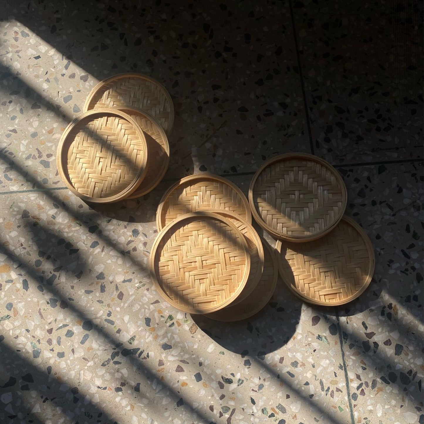 Handmade Bamboo Coasters ( Set of 6 )