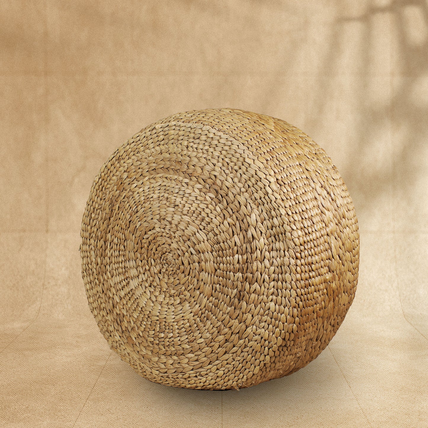 Water Hyacinth Pouffe 24 inch