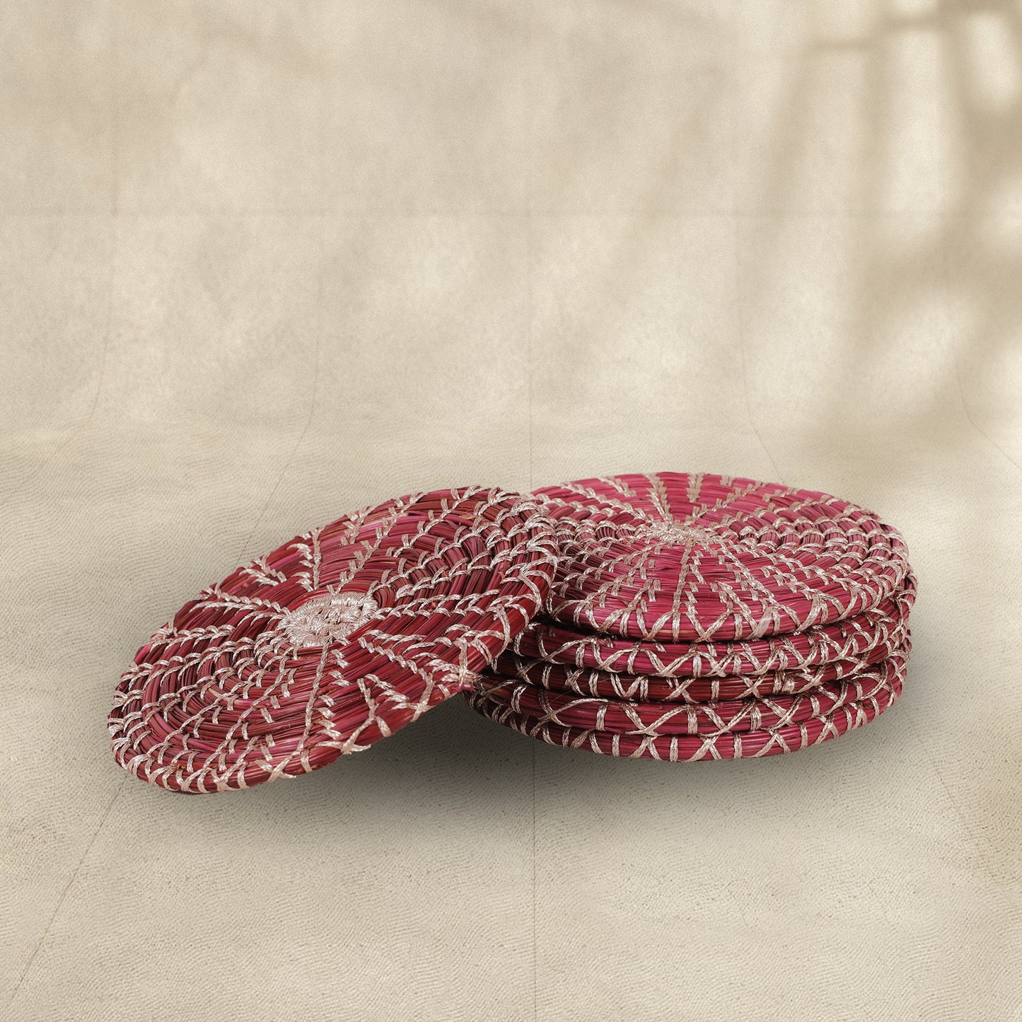 Handmade Pine Flat Coasters (Set of 6)