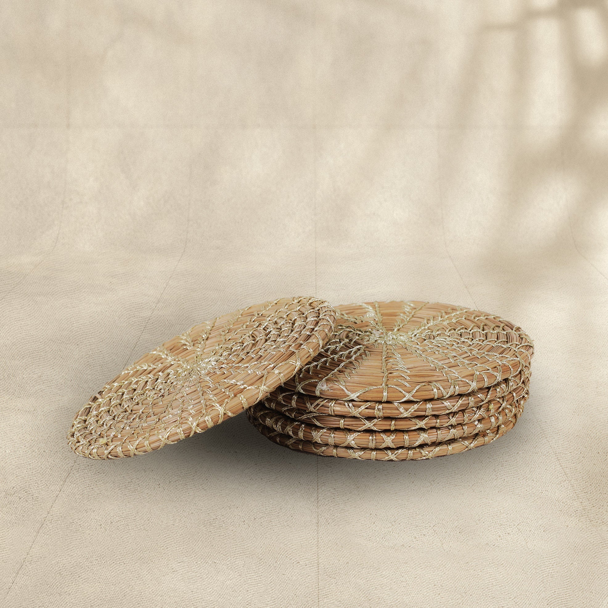 Handmade Pine Flat Coasters (Set of 6)