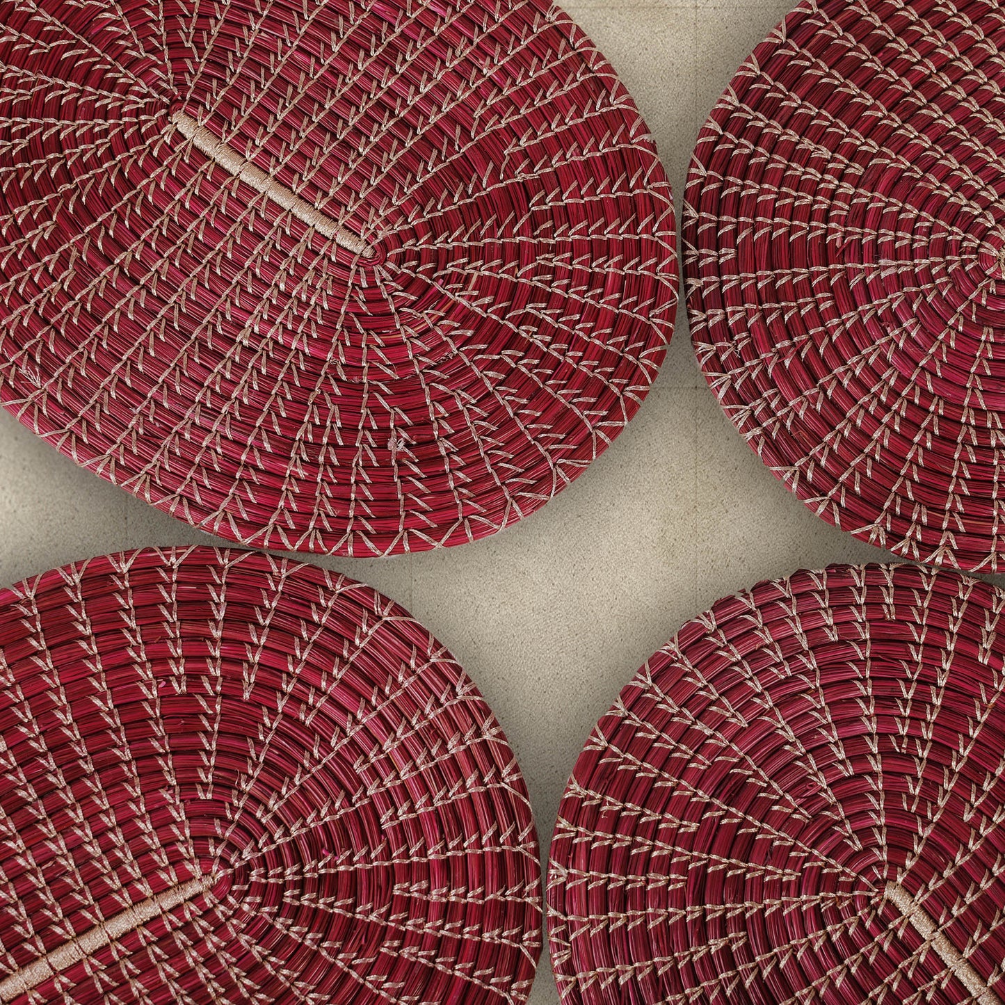 Handmade Oval Centre Table Mats (Set of 2)