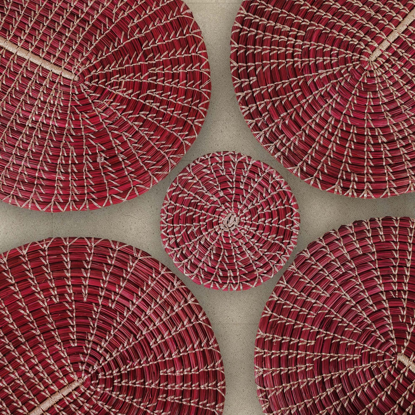 Handmade Oval Centre Table Mats (Set of 2)