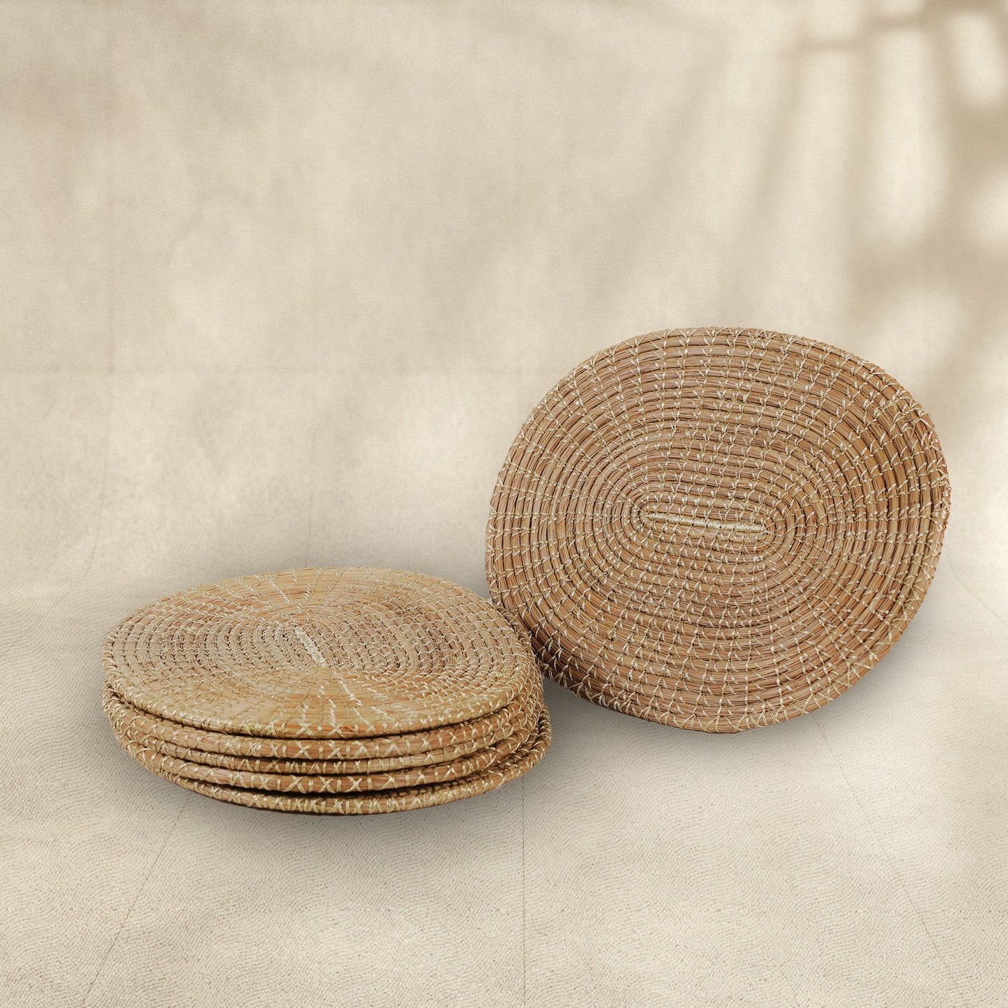 Handmade Oval Centre Table Mats (Set of 2)