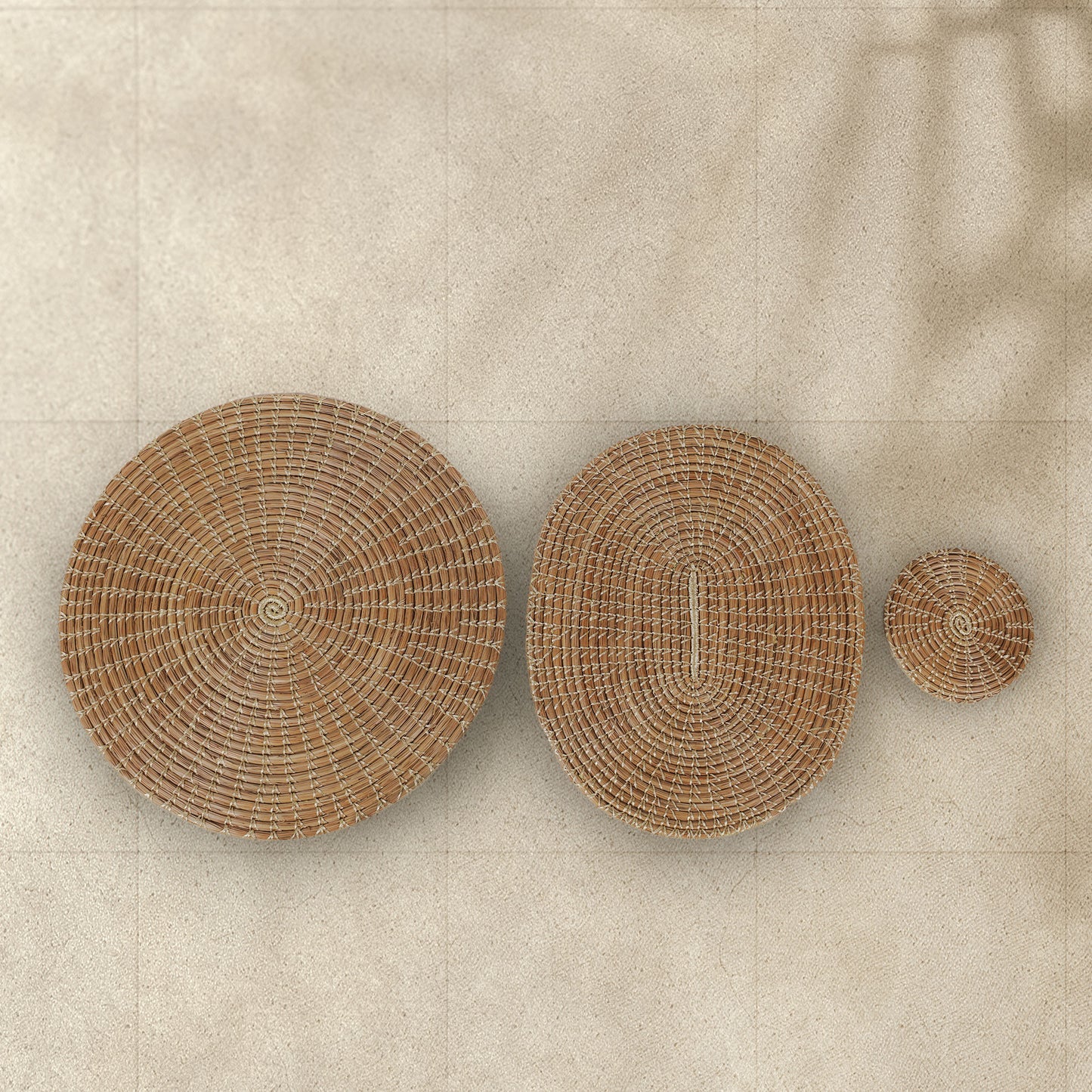 Handmade Oval Centre Table Mats (Set of 2)