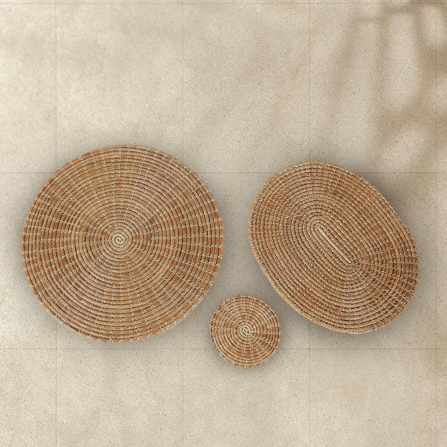 Handmade Oval Centre Table Mats (Set of 2)