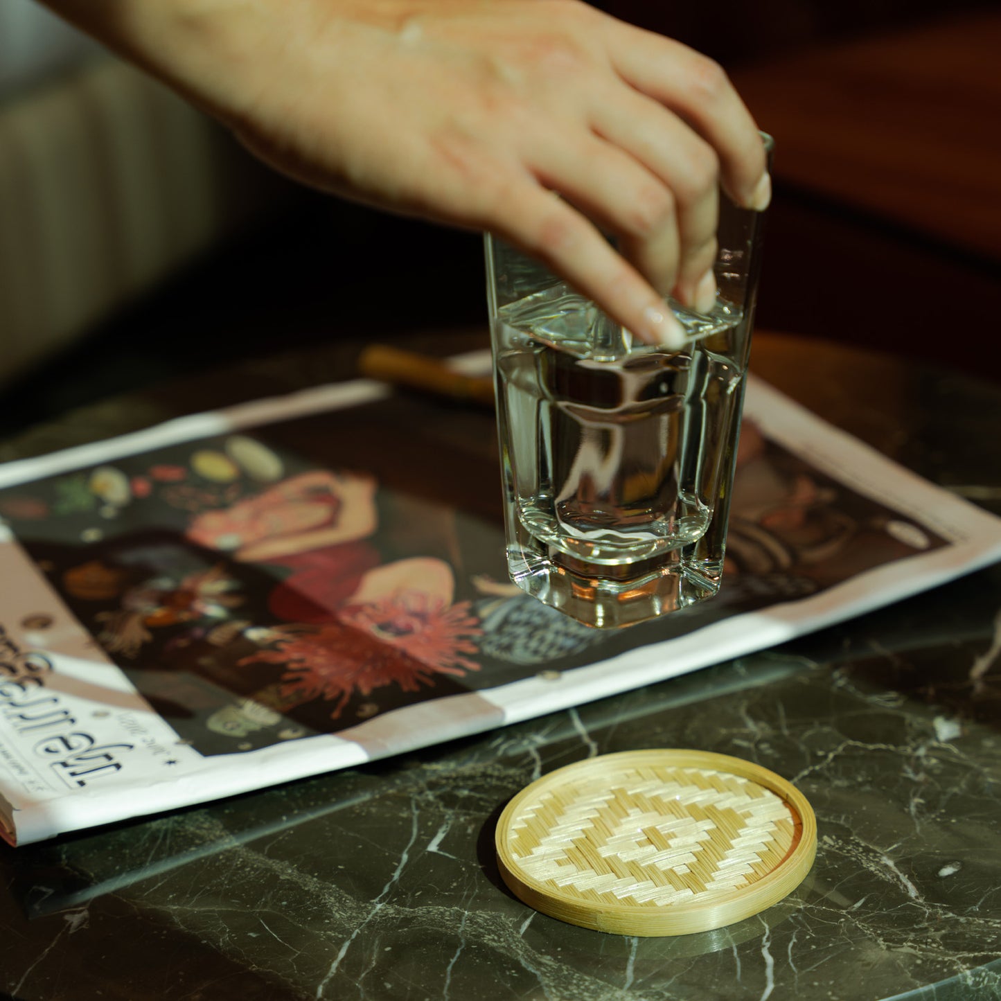 Handmade Bamboo Coasters ( Set of 6 )