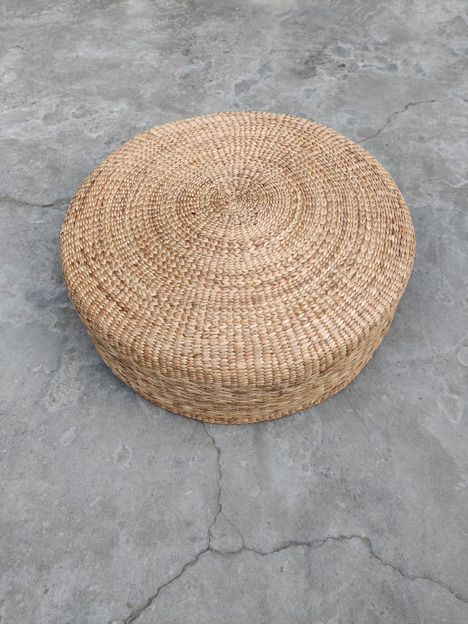 Water Hyacinth Pouffe 24 inch