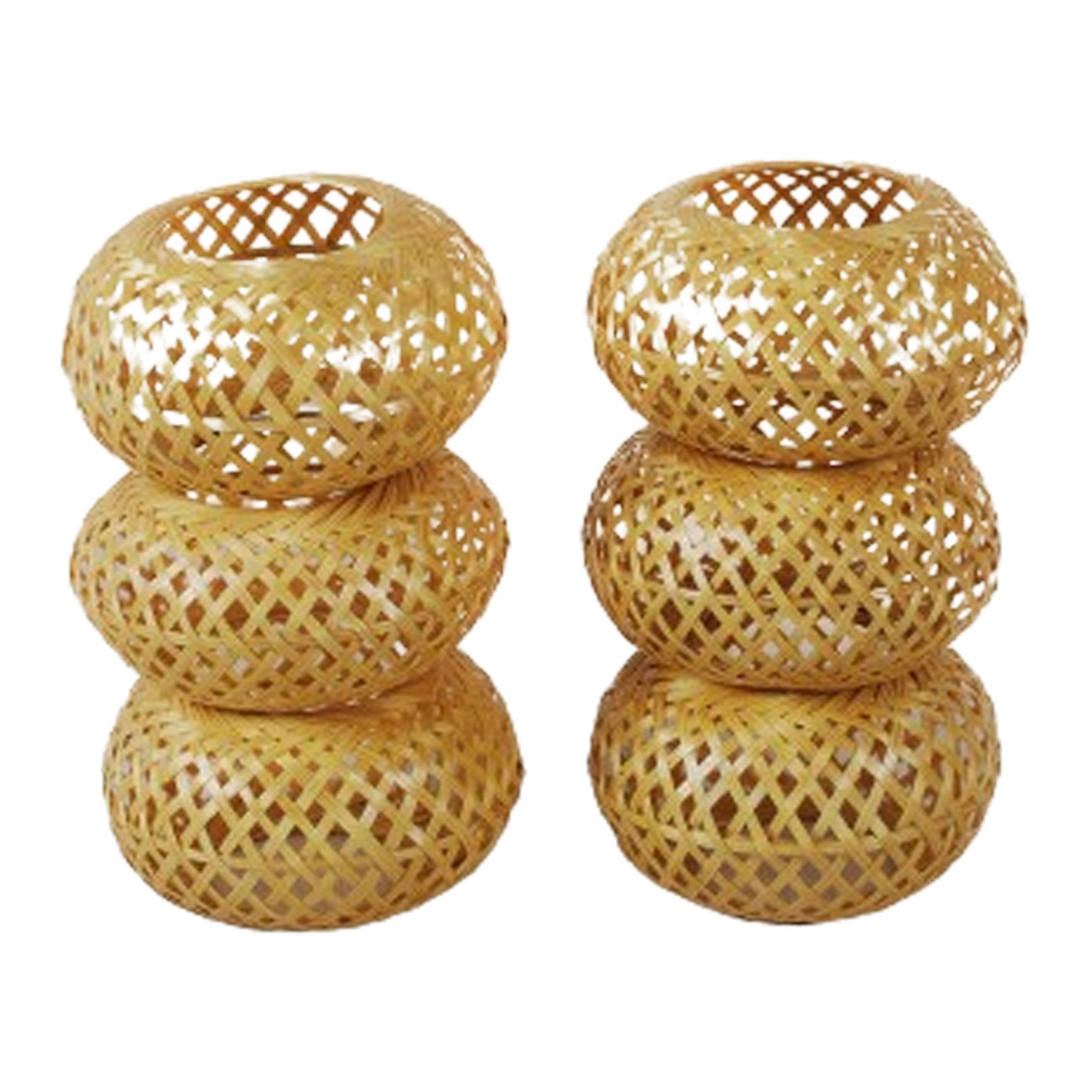 Handmade Bamboo Napkin Holder (Set of 6)