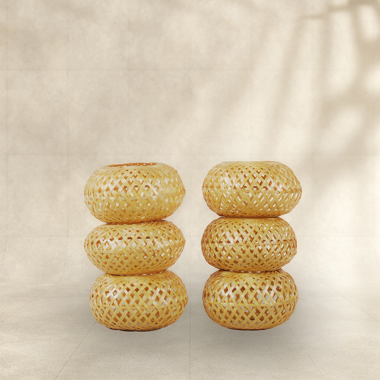 Handmade Bamboo Napkin Holder (Set of 6)