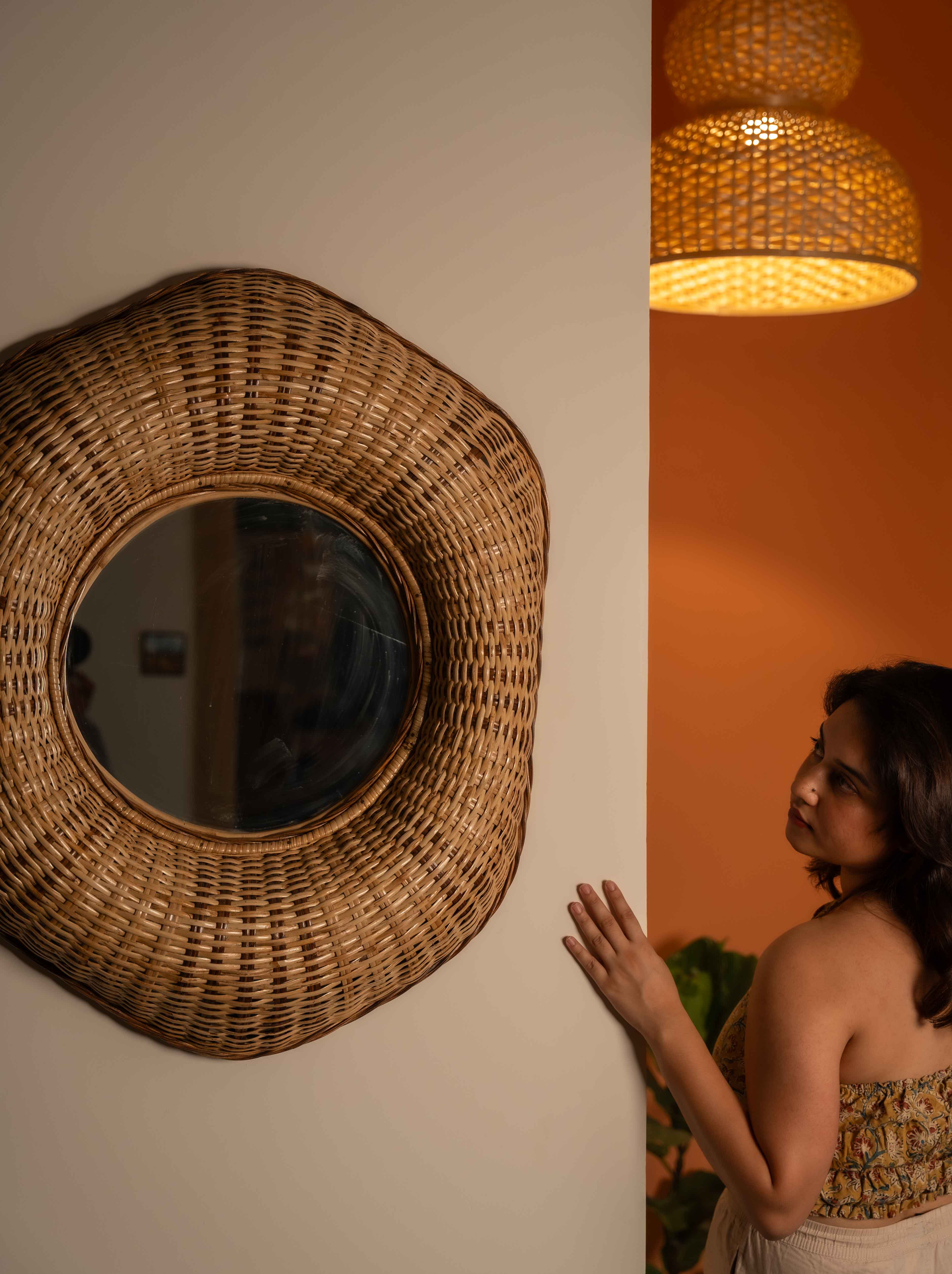 Contour Weave Mirror