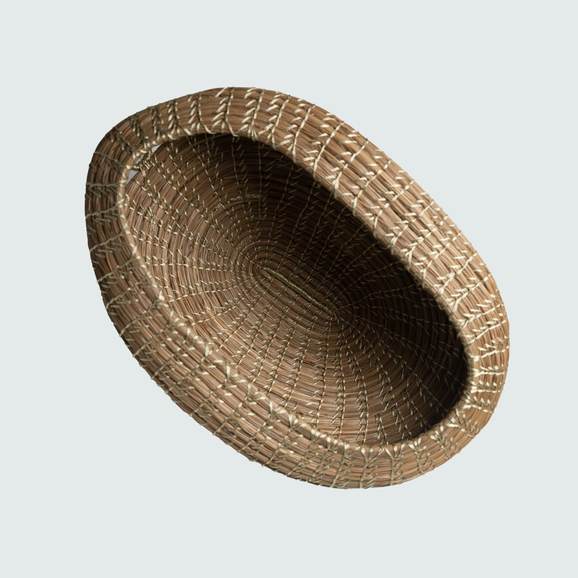 Handmade Weaved Pine Nest Shade – Ceiling Light Holder