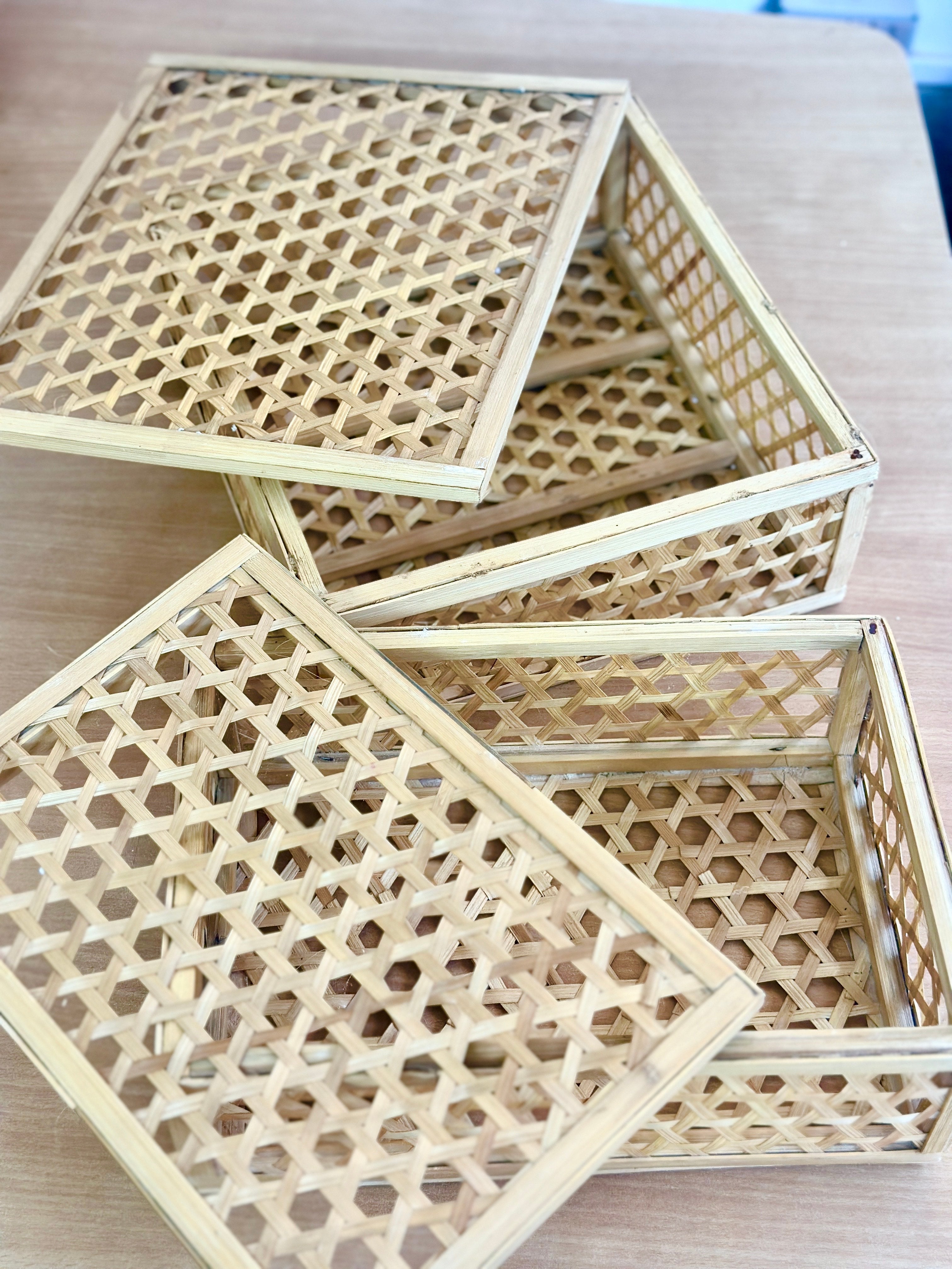 Rectangular Bamboo Box with Lid