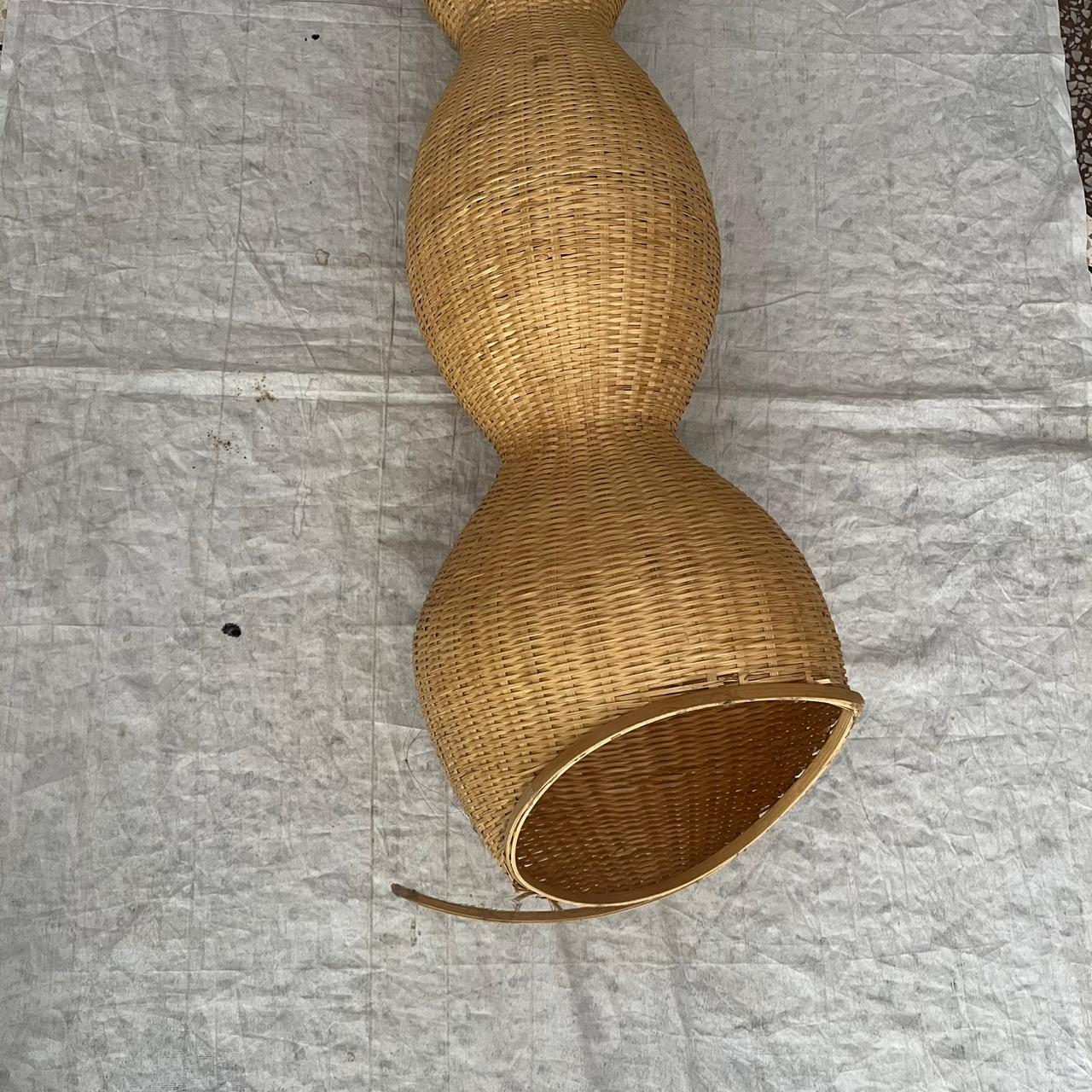 Handmade Bamboo Weaved Peas in a Pod Light Holder