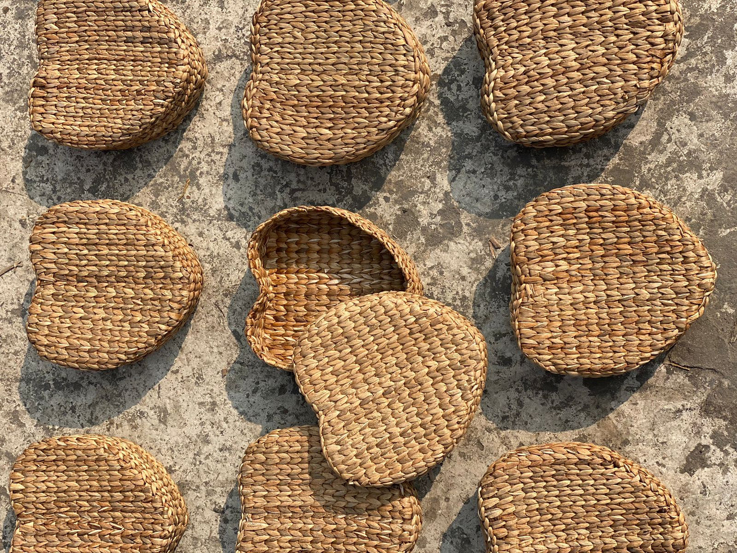 Heart Shaped Storage Basket with Lid