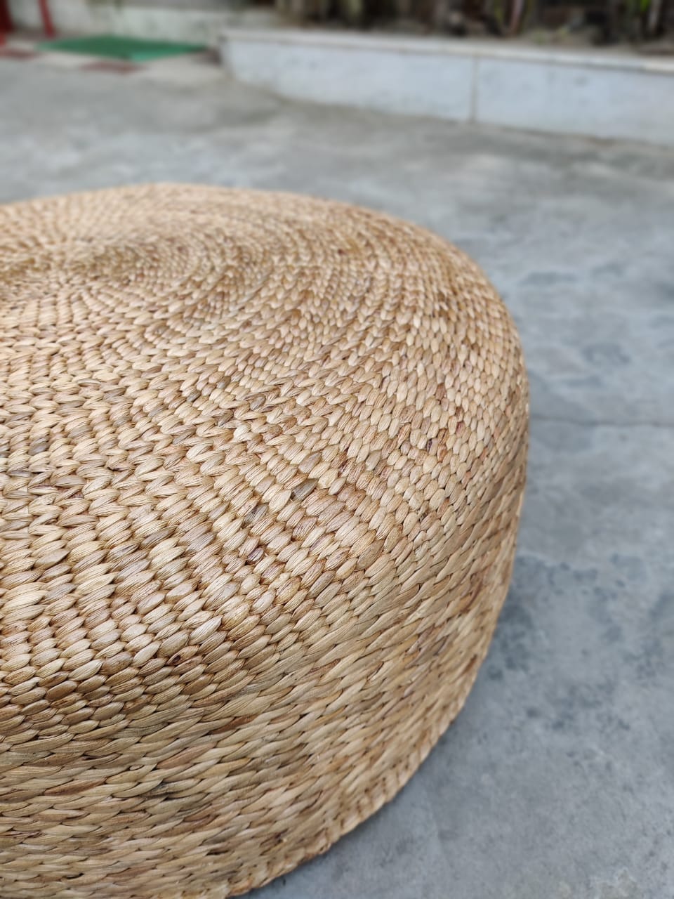 Water Hyacinth Pouffe 24 inch