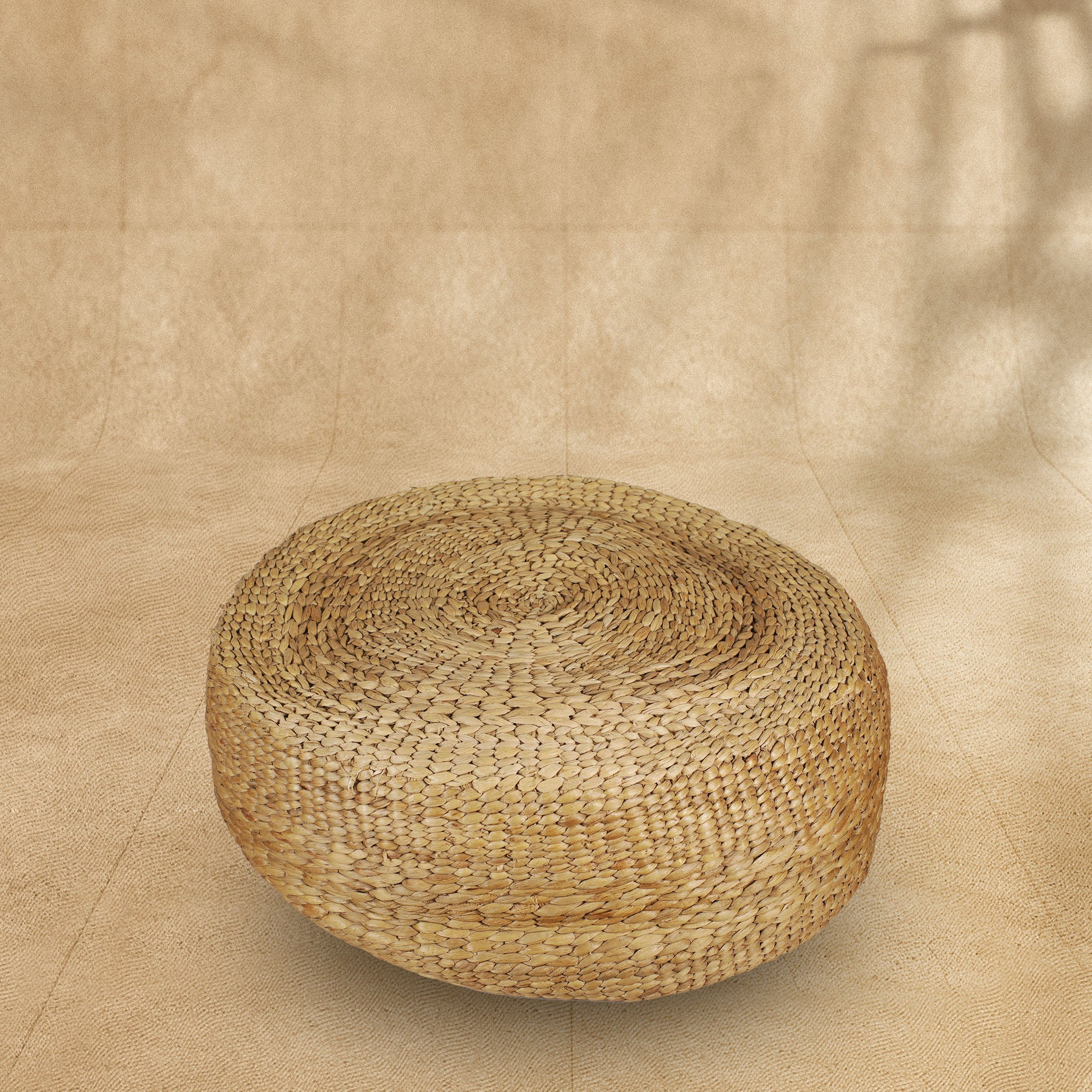 Water Hyacinth Pouffe 24 inch