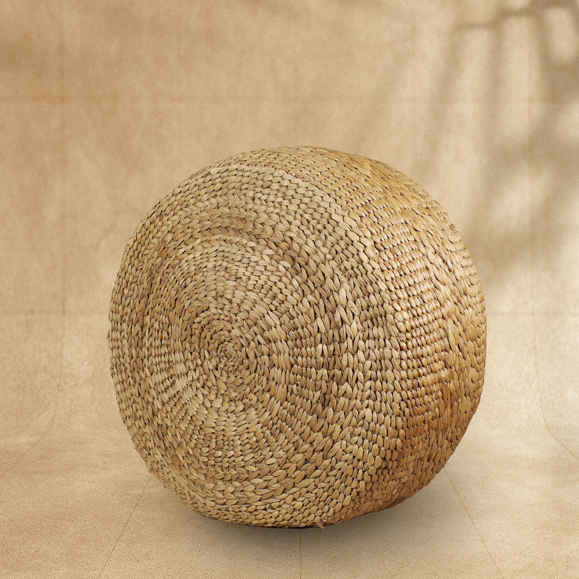 Water Hyacinth Pouffe 24 inch