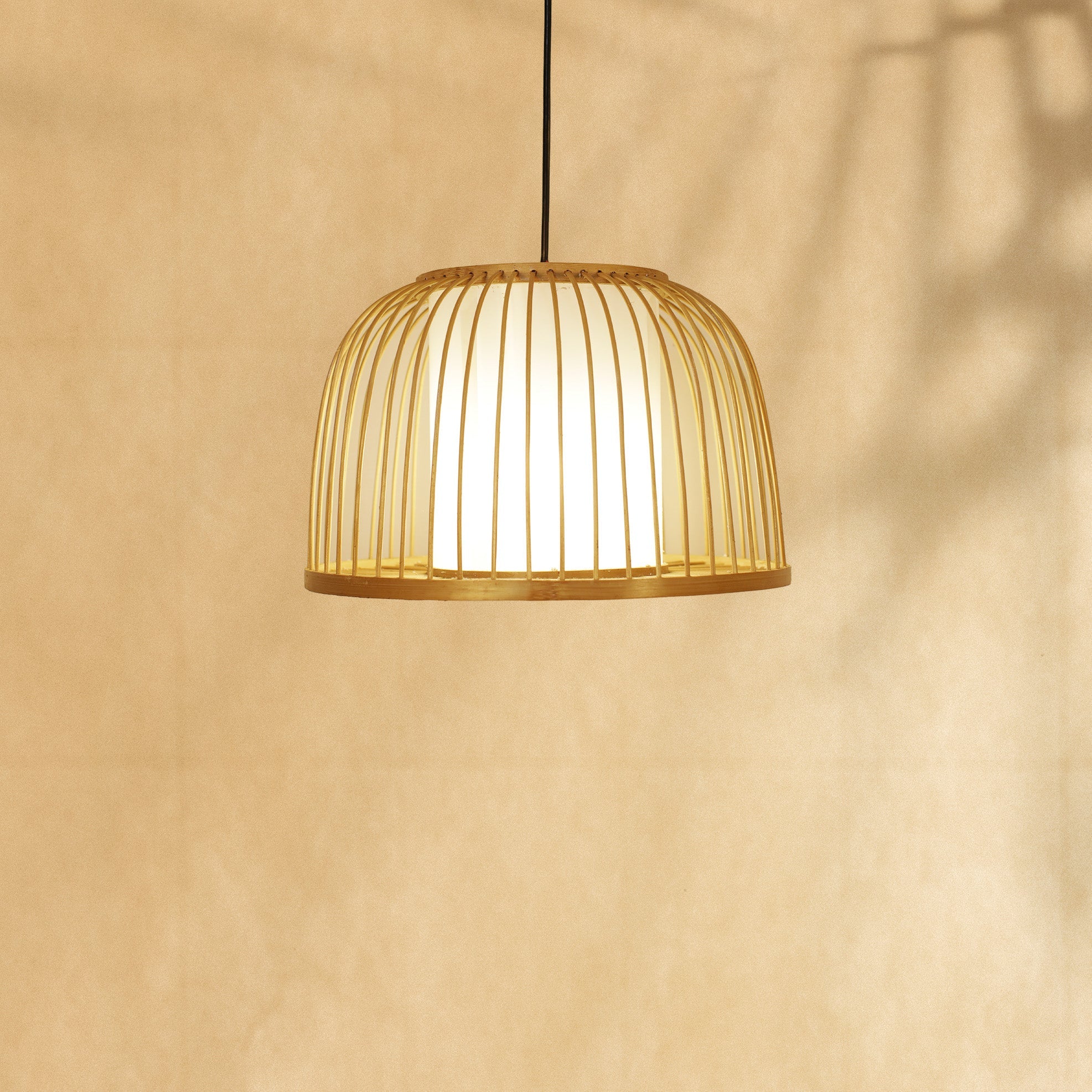 Bamboo Handmade Downward Daisy Light Holder