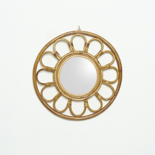 Handcrafted Artisan Sunflower Mirror