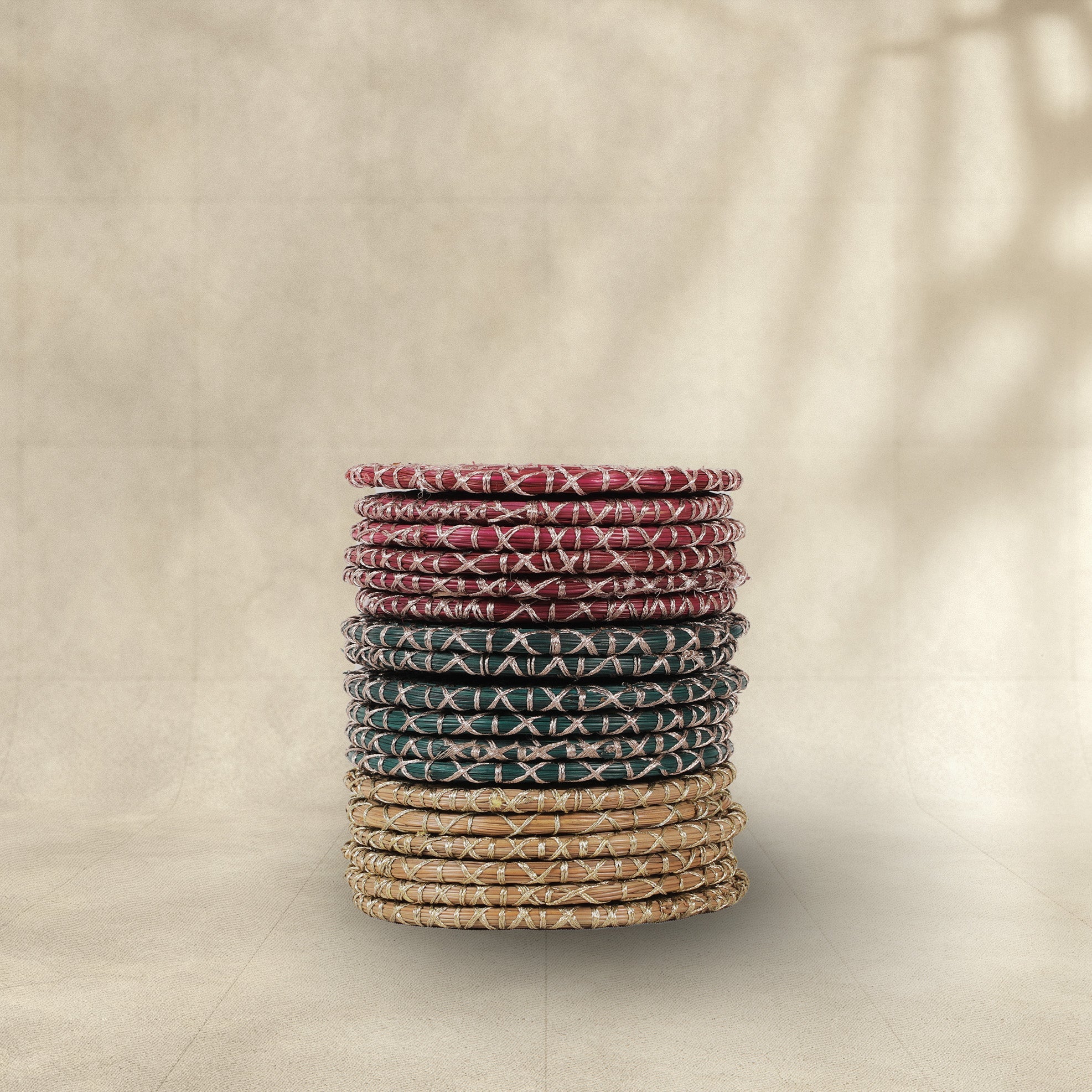 Handmade Pine Flat Coasters (Set of 6)