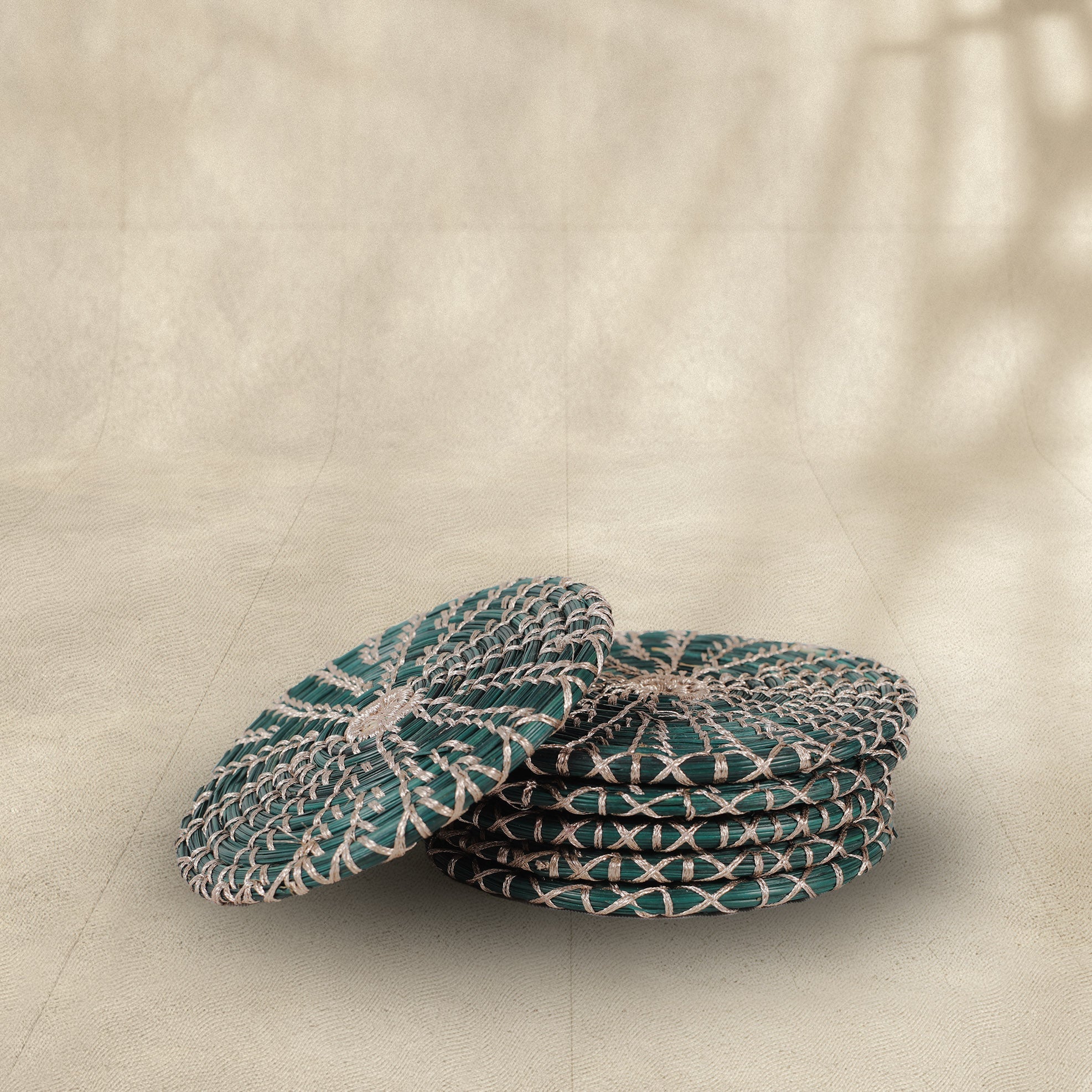 Handmade Pine Flat Coasters (Set of 6)