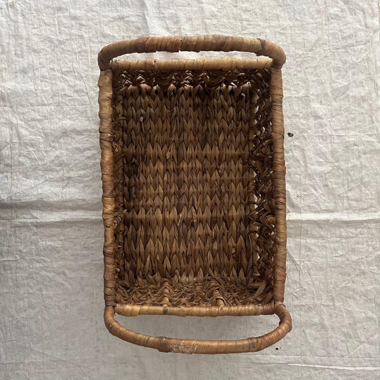 Cane and Water Hyacinth Basket