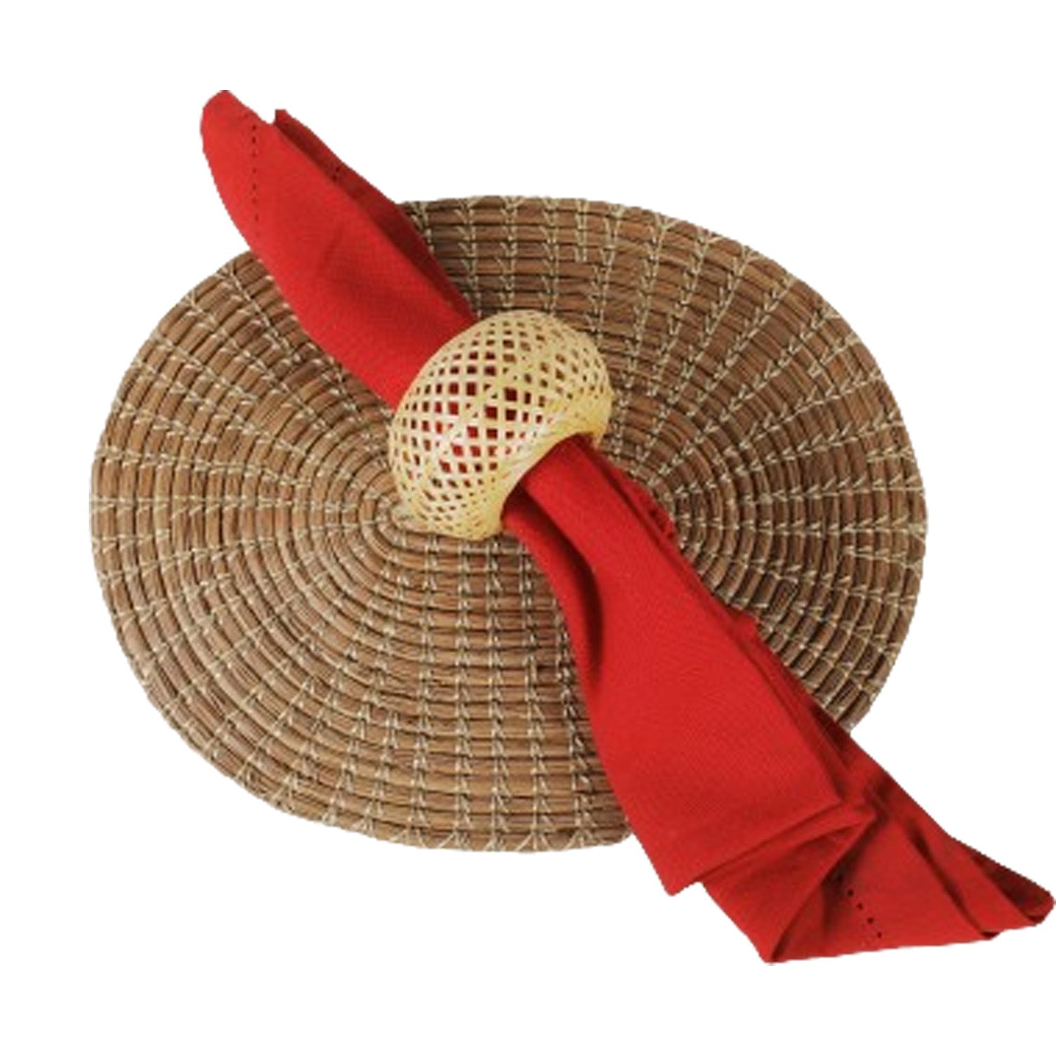 Handmade Bamboo Napkin Holder (Set of 6)