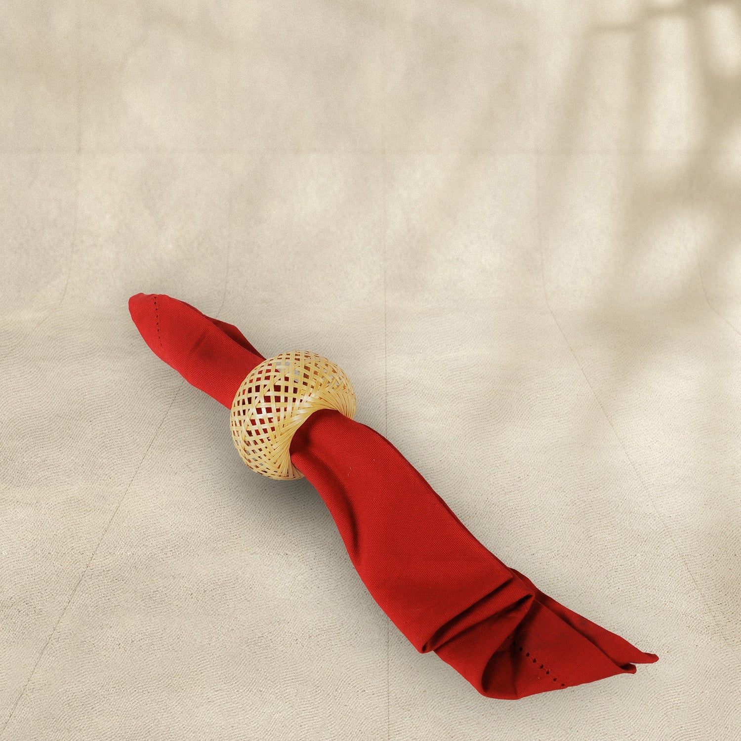 Handmade Bamboo Napkin Holder (Set of 6)