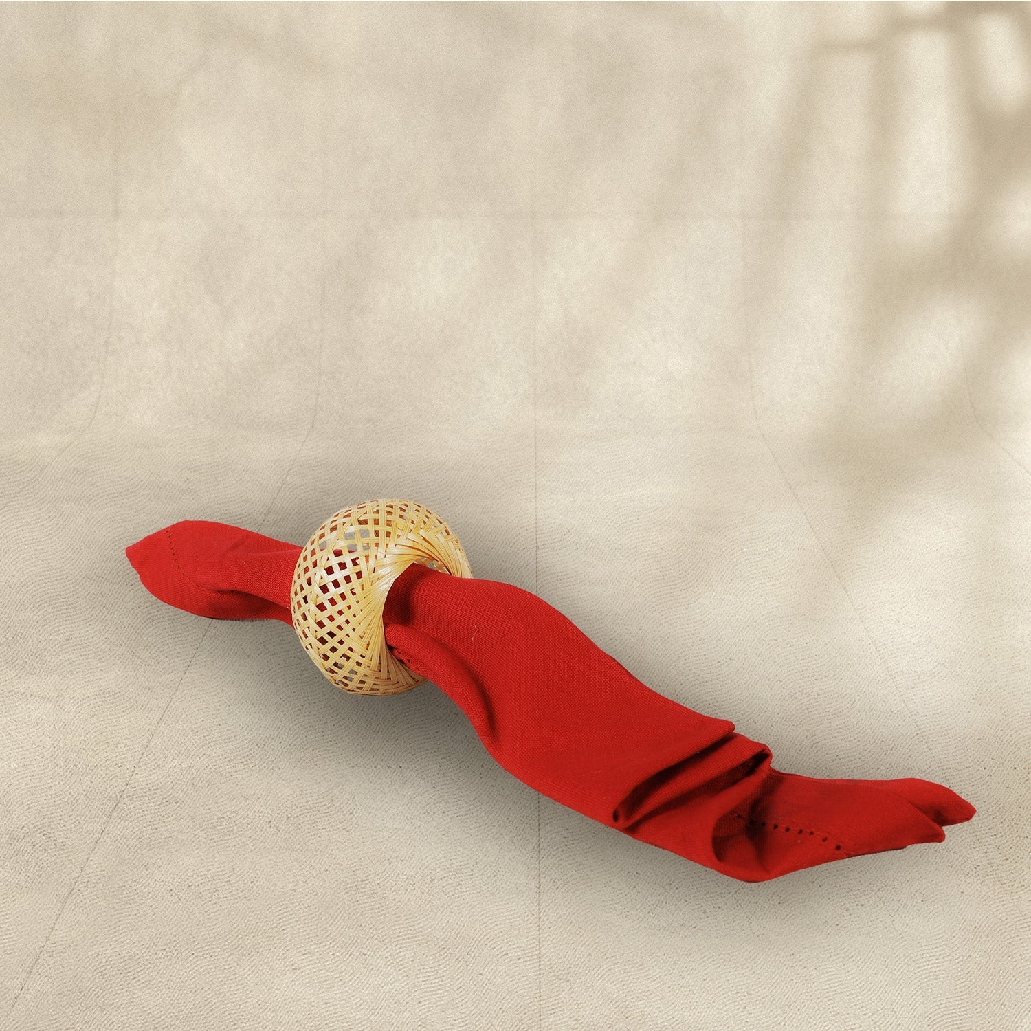 Handmade Bamboo Napkin Holder (Set of 6)