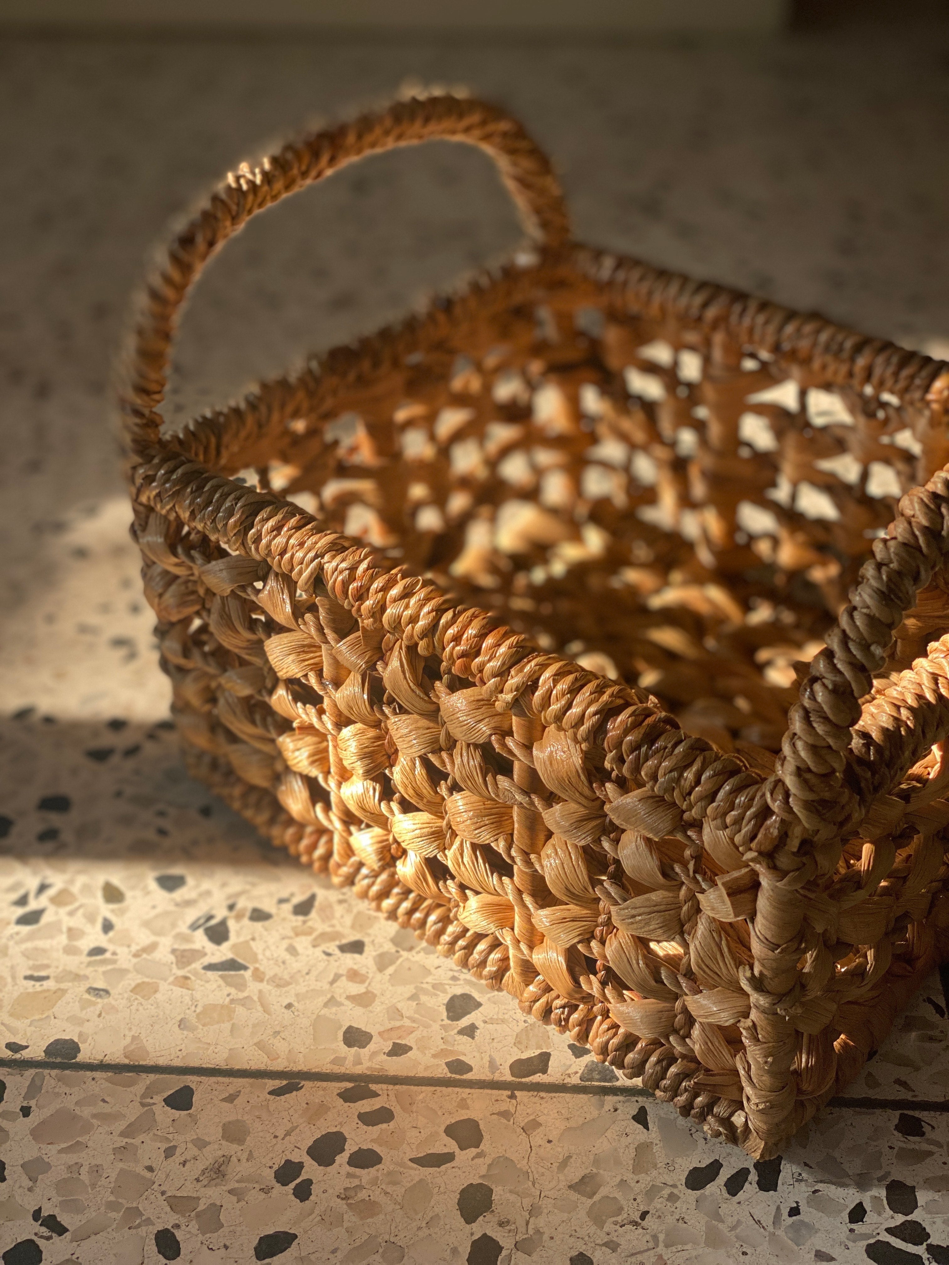 Handmade Flower Weaved Basket