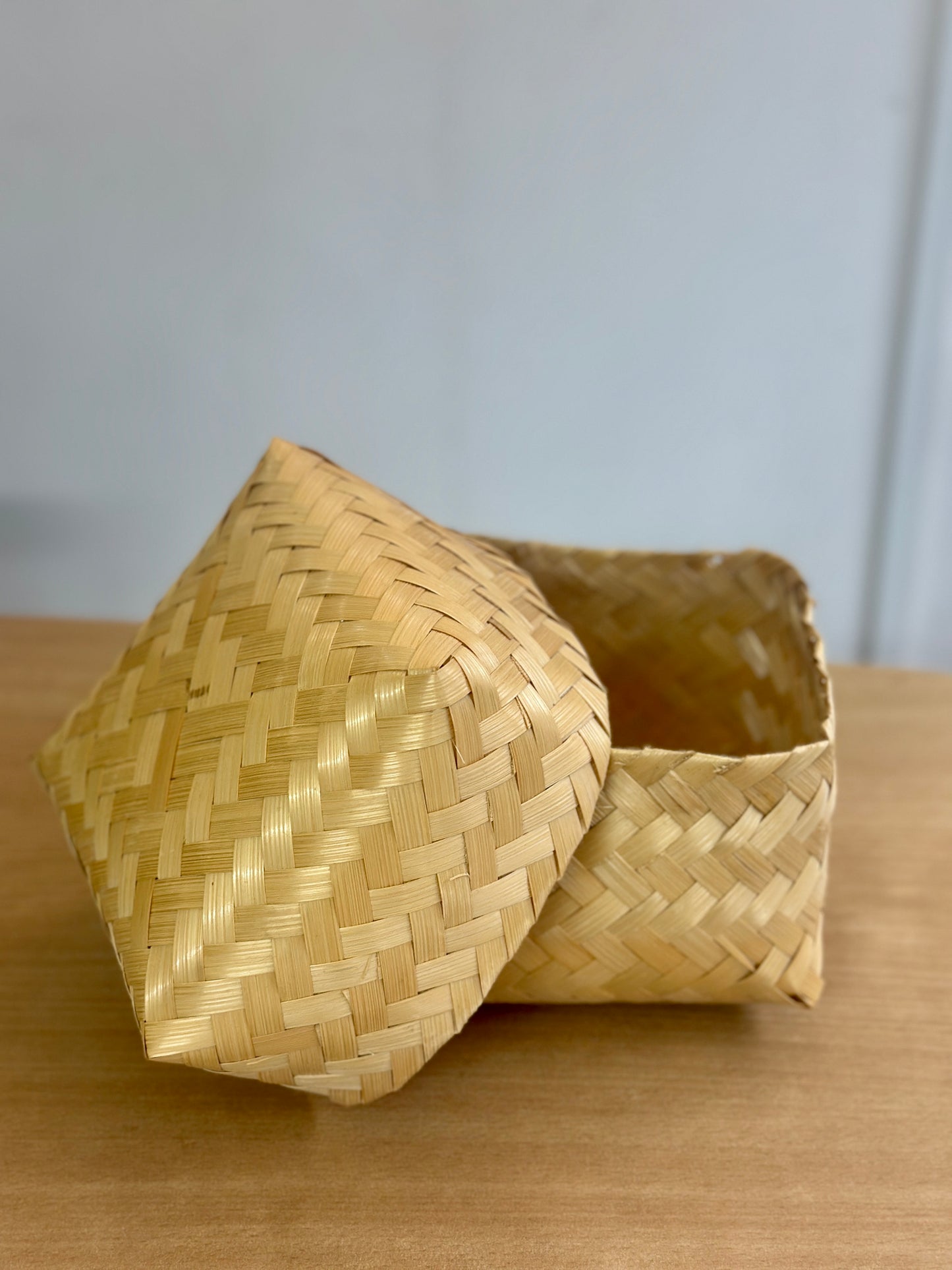 Square Bamboo Box with Lid