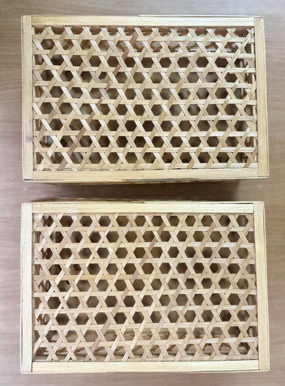 Rectangular Bamboo Box with Lid