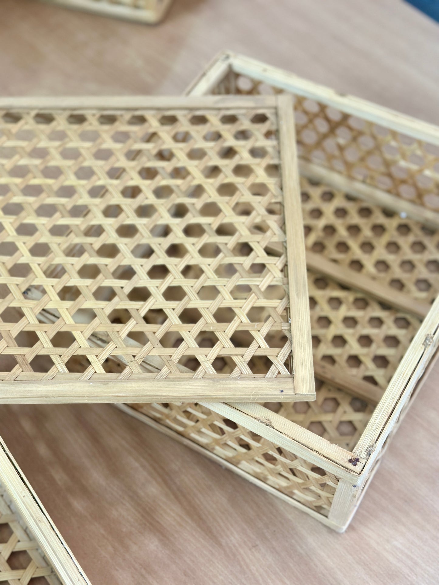 Square Bamboo Box with Lid