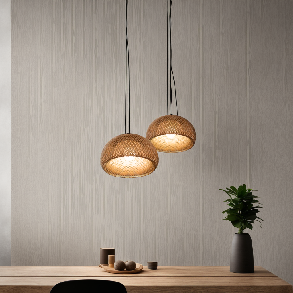 Bamboo Weaved Tohfa Beam Light Holder